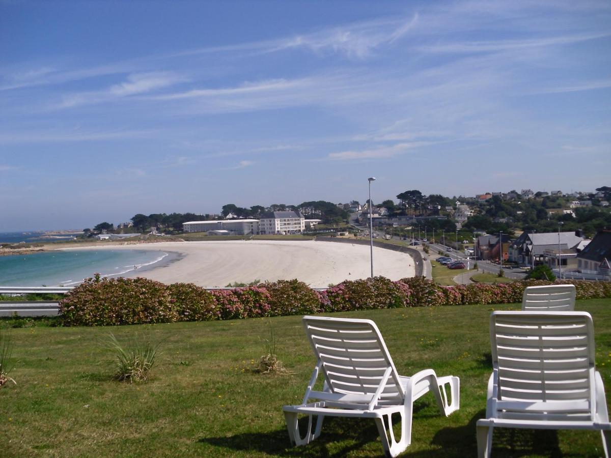 Maison 6 Pers Belle Vue Mer Piscine, Plage A 40 M Trévou-Tréguignec Kültér fotó