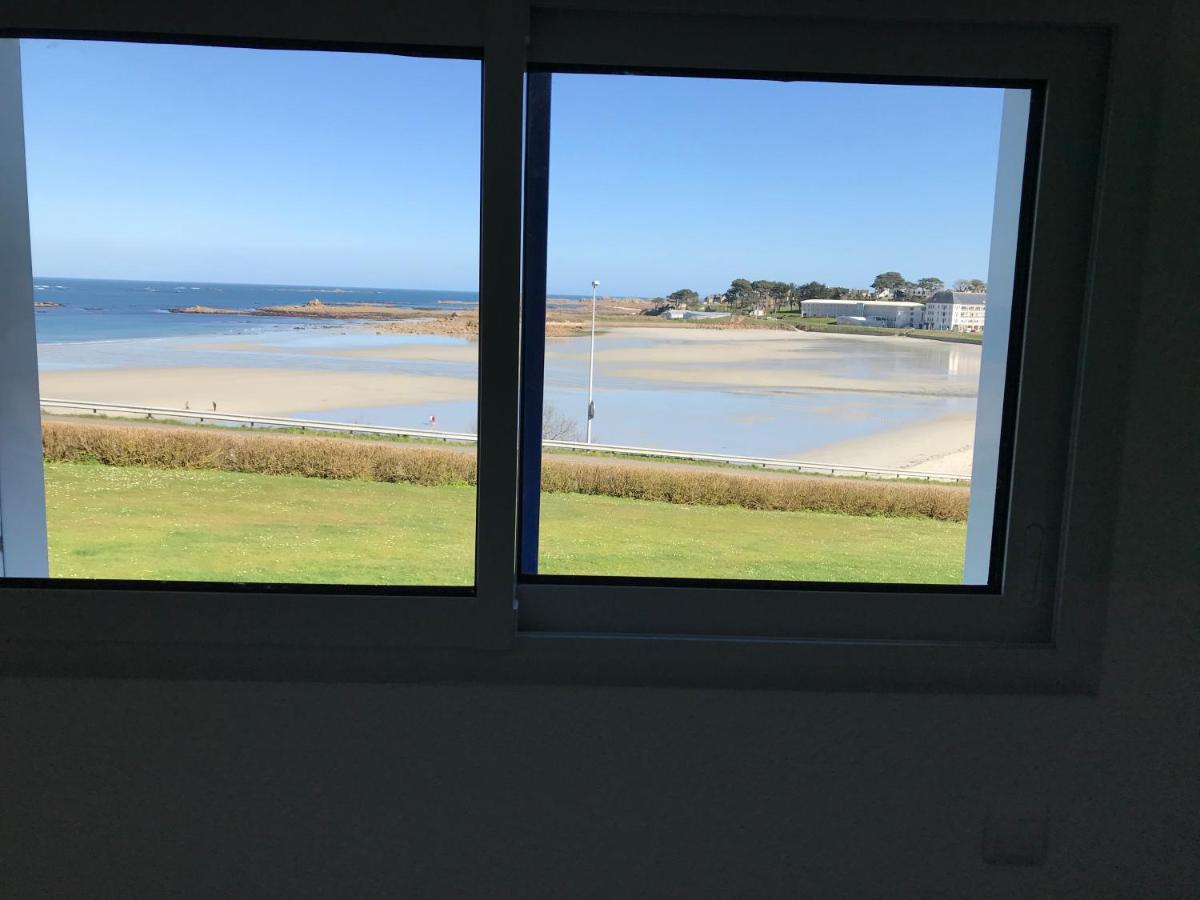 Maison 6 Pers Belle Vue Mer Piscine, Plage A 40 M Trévou-Tréguignec Kültér fotó