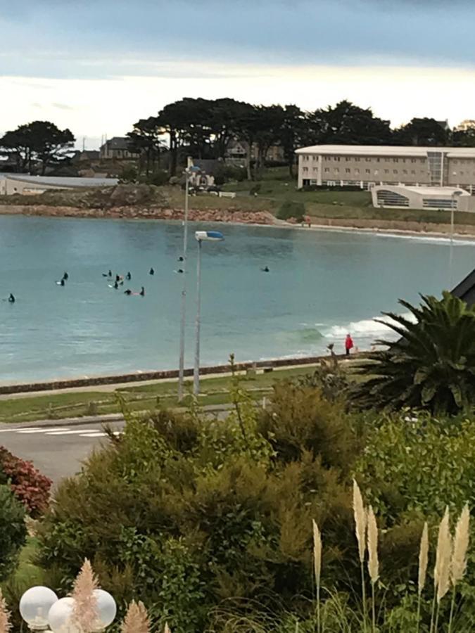 Maison 6 Pers Belle Vue Mer Piscine, Plage A 40 M Trévou-Tréguignec Kültér fotó