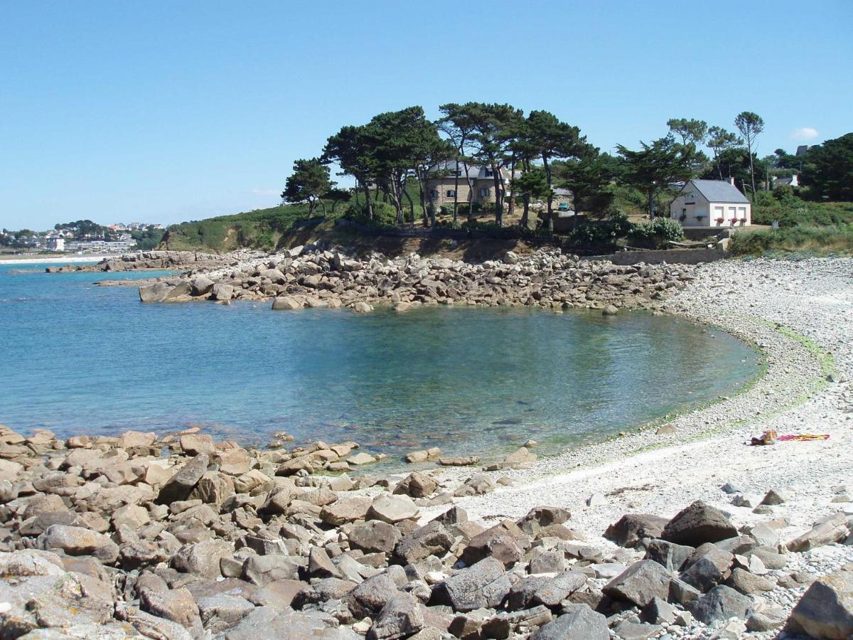 Maison 6 Pers Belle Vue Mer Piscine, Plage A 40 M Trévou-Tréguignec Kültér fotó