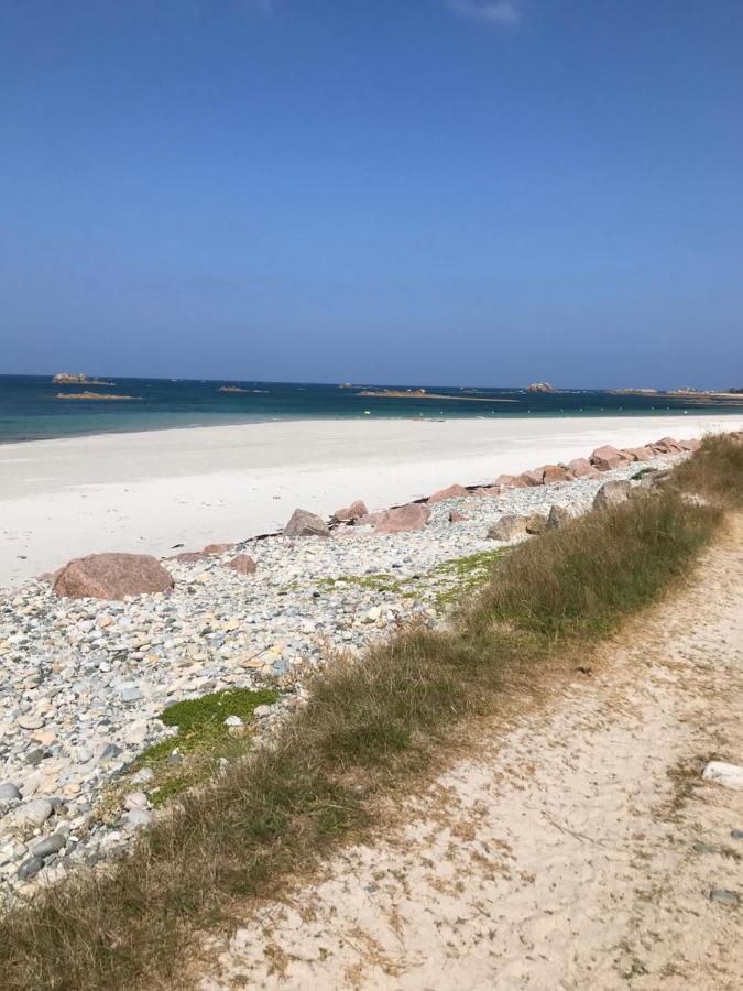 Maison 6 Pers Belle Vue Mer Piscine, Plage A 40 M Trévou-Tréguignec Kültér fotó