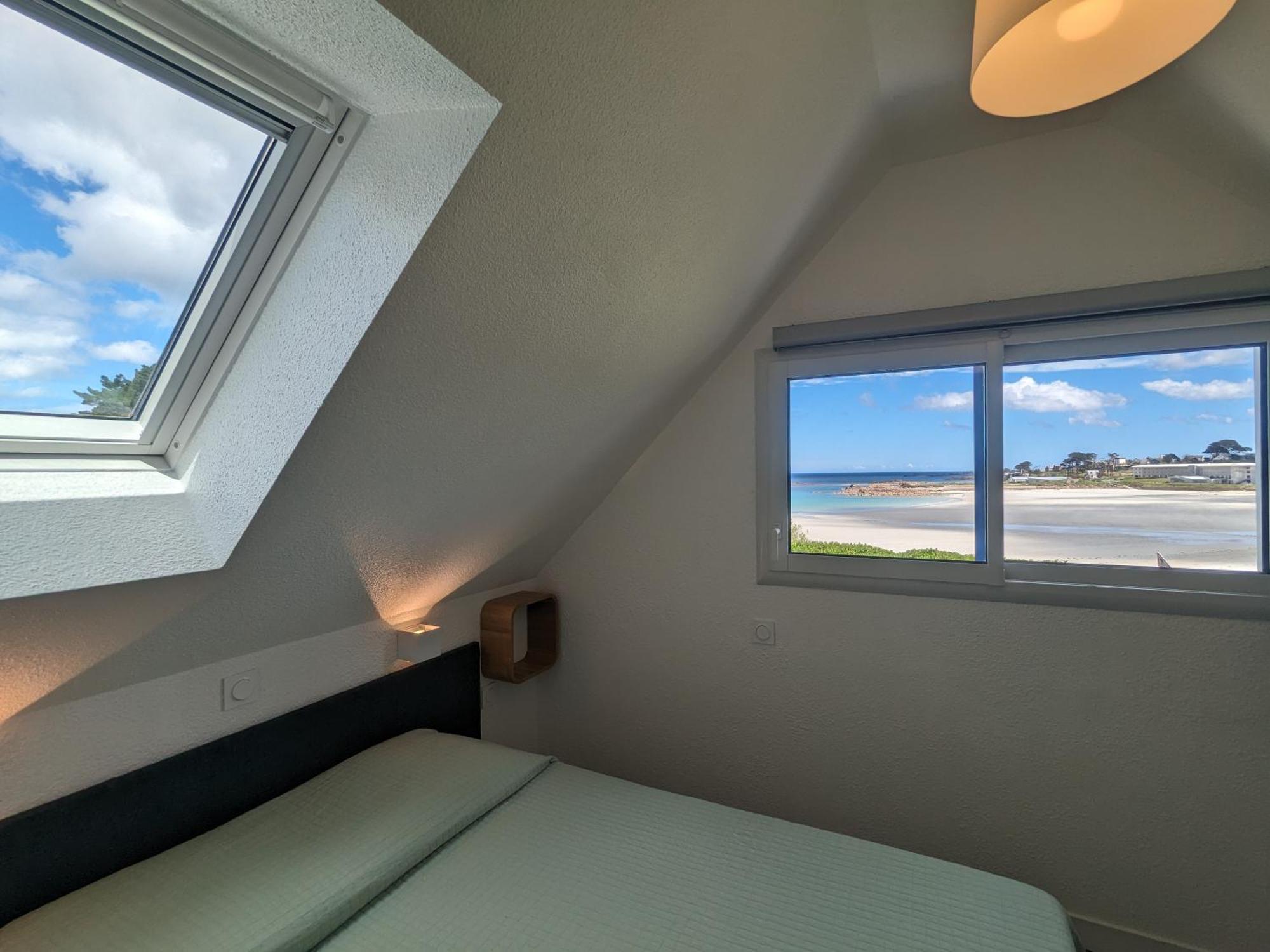 Maison 6 Pers Belle Vue Mer Piscine, Plage A 40 M Trévou-Tréguignec Kültér fotó