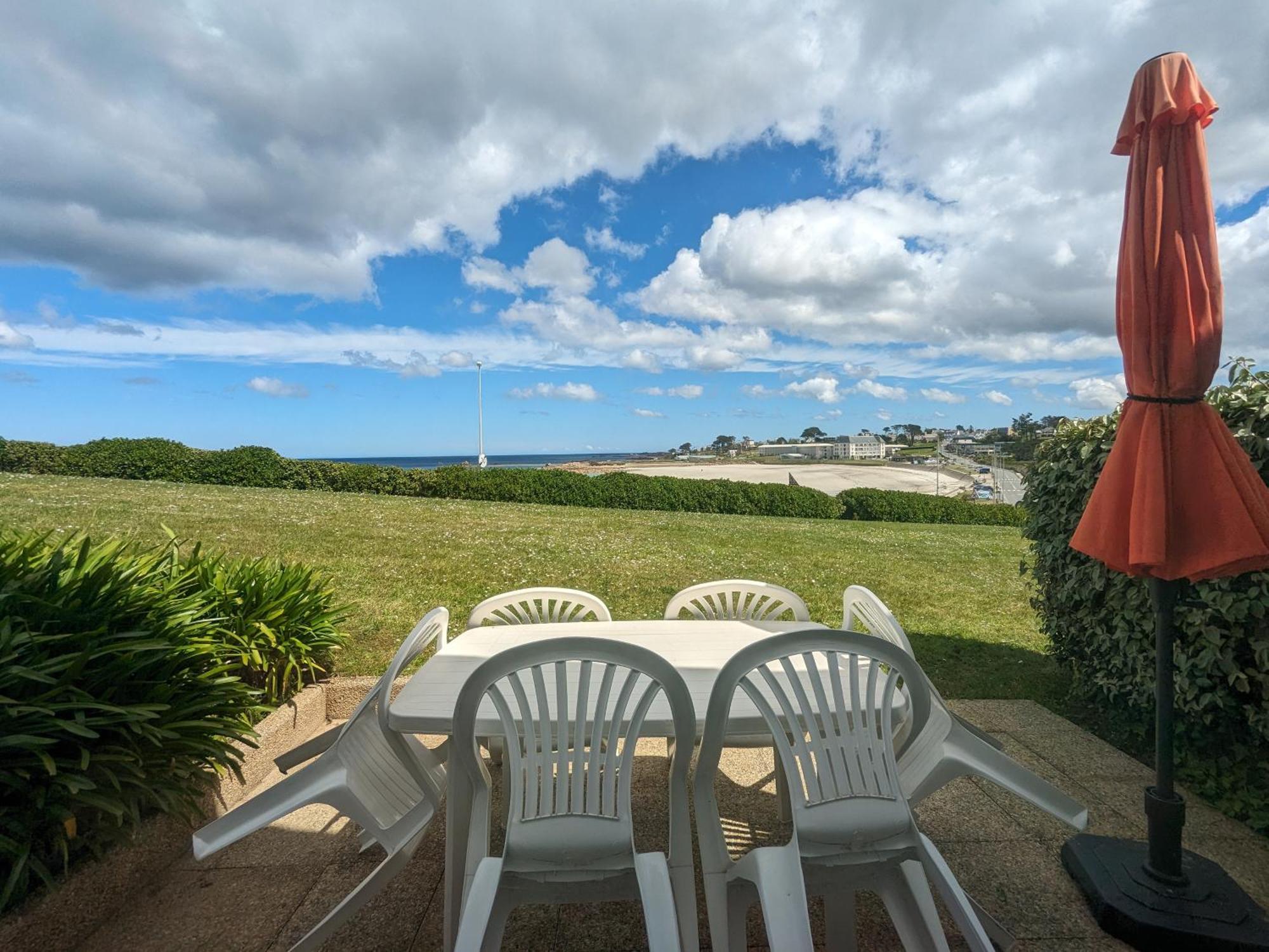 Maison 6 Pers Belle Vue Mer Piscine, Plage A 40 M Trévou-Tréguignec Kültér fotó